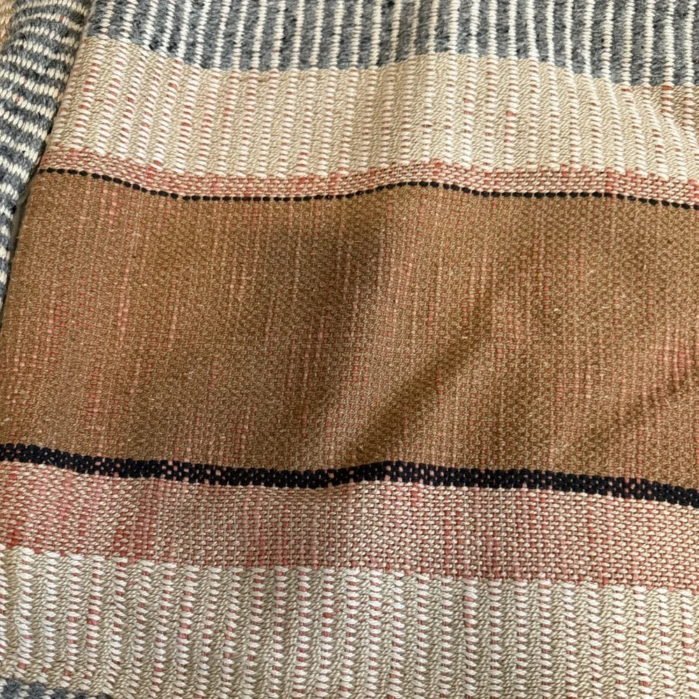 Set of 2 Bold Center Mixed Stripe Pillow Covers from West Elm • 20” • Terracotta - Picture 5 of 7